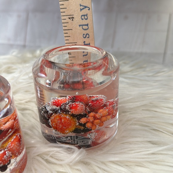 Dreamlight Traumlicht Votive Candle Holders Germany Decorative Berries set of 3 - Picture 9 of 9